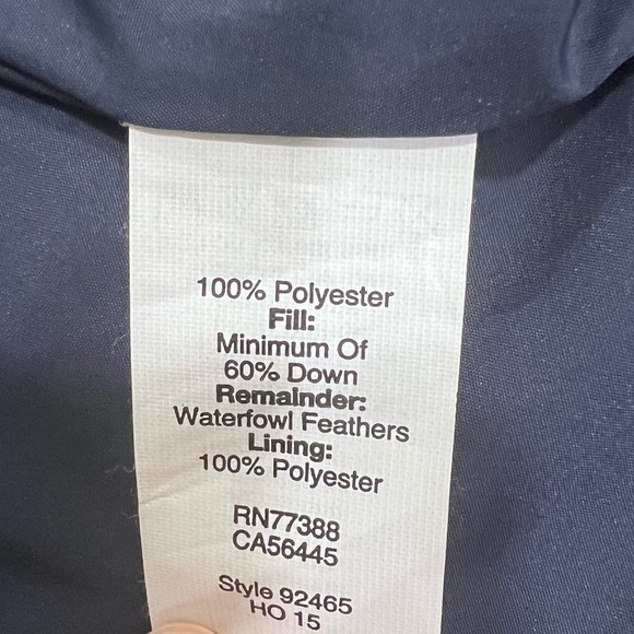 J. Crew Factory Women’s Quilted Navy Blue Down Puffer Vest, Size Small - Picture 10 of 10